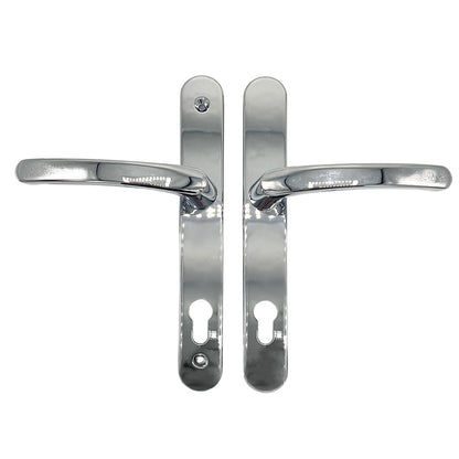Lever UPVC Multipoint Door Handles - 92mm PZ - Sprung - 200mm Screw Centres