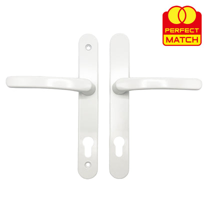 Lever UPVC Multipoint Door Handles - 92mm PZ - Sprung - 200mm Screw Centres