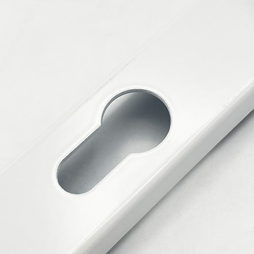Moveable Pad Offset UPVC Multipoint Door Handles - 92/62mm PZ - Sprung - 240mm Screw Centres