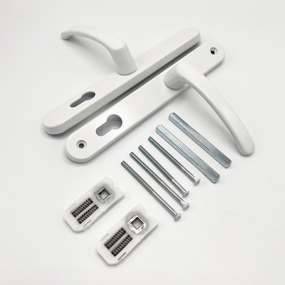 Offset Lever Lever Multipoint Door Handles 92/62mm PZ - Sprung - 200mm Screw Centres