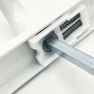 Blank External Lever Lever French Door Multipoint Handles – 92mm PZ Sprung 210mm Screw Centres