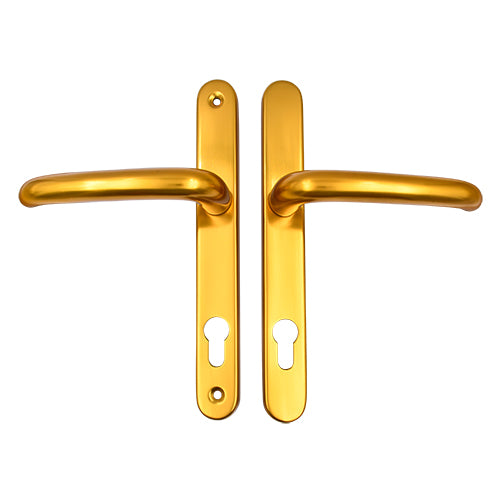 DDA/EA Compliant Lever Lever UPVC Multipoint Door Handles - 92mm PZ Sprung 210mm Screw Centres