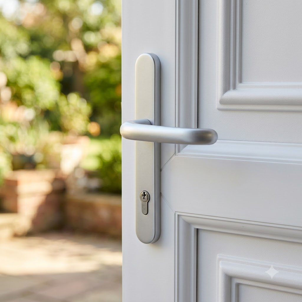 DDA/EA Compliant Lever Lever UPVC Multipoint Door Handles - 92mm PZ Sprung 210mm Screw Centres
