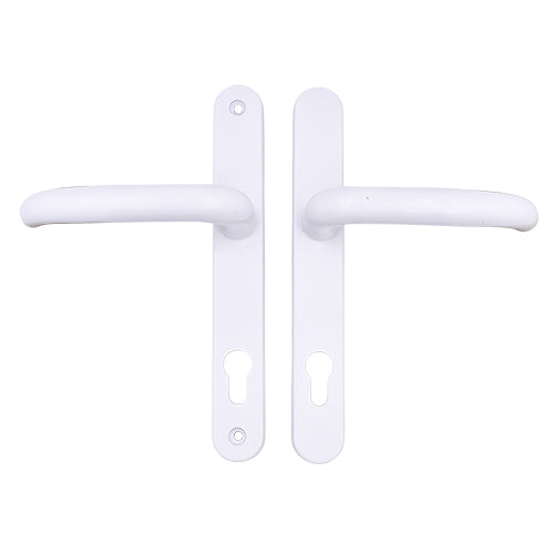 DDA/EA Compliant Lever Lever UPVC Multipoint Door Handles - 92mm PZ Sprung 210mm Screw Centres