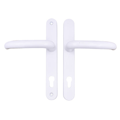 DDA/EA Compliant Lever Lever UPVC Multipoint Door Handles - 92mm PZ Sprung 210mm Screw Centres