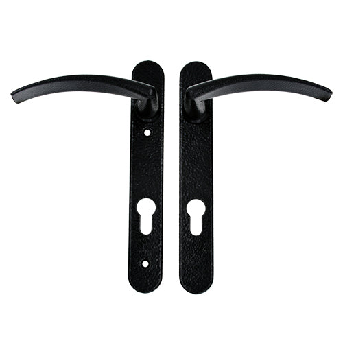 Traditional Style Lever Lever UPVC Multipoint Door Handles - 92mm PZ Sprung 122mm Screw Centres