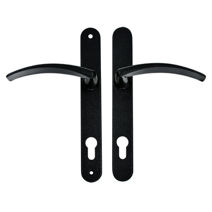Traditional Style Lever Lever UPVC Multipoint Door Handles - 92mm PZ Sprung 210mm Screw Centres