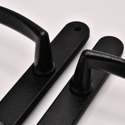 Traditional Style Lever Lever UPVC Multipoint Door Handles - 92mm PZ Sprung 210mm Screw Centres