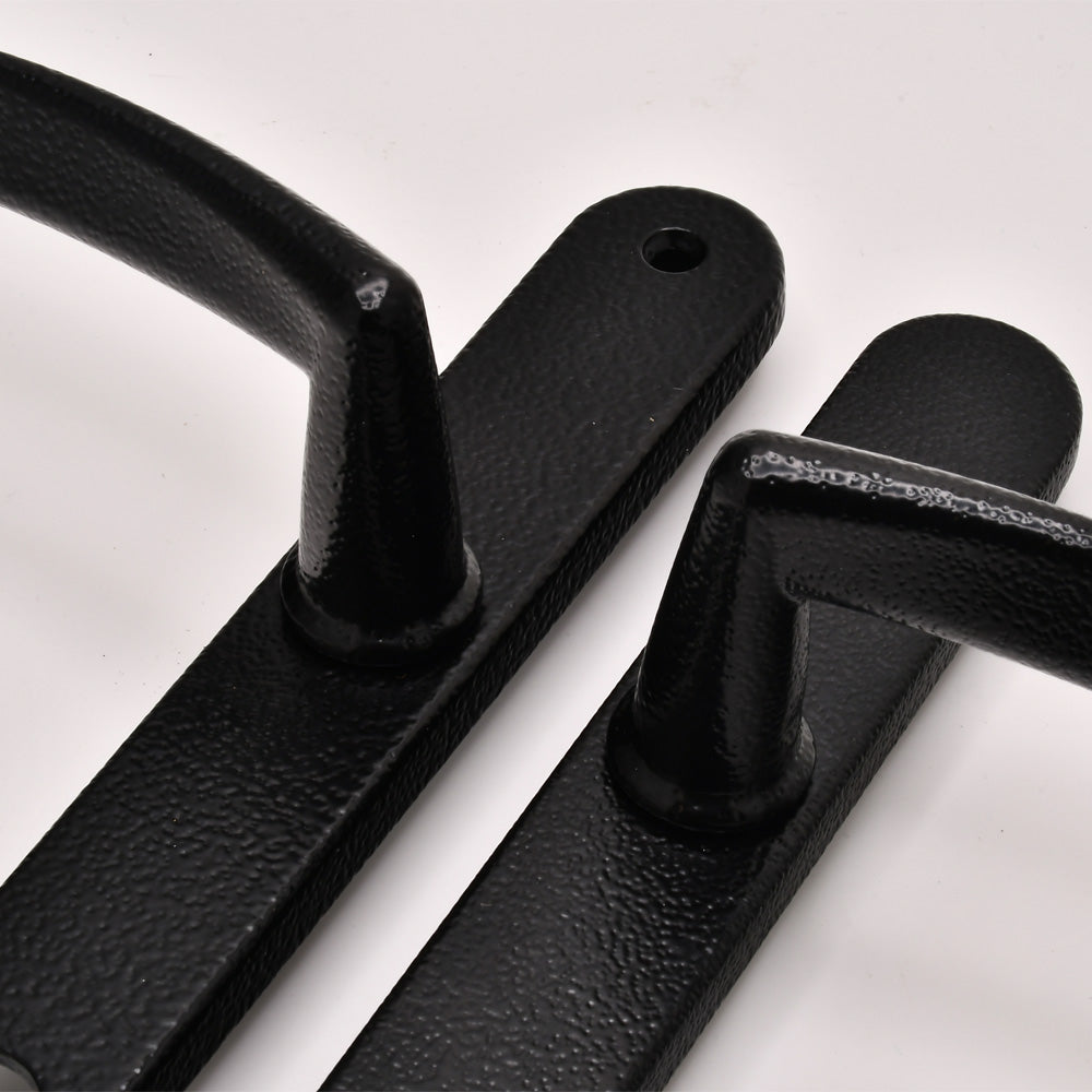 Traditional Style Lever Lever UPVC Multipoint Door Handles - 92mm PZ Sprung 210mm Screw Centres