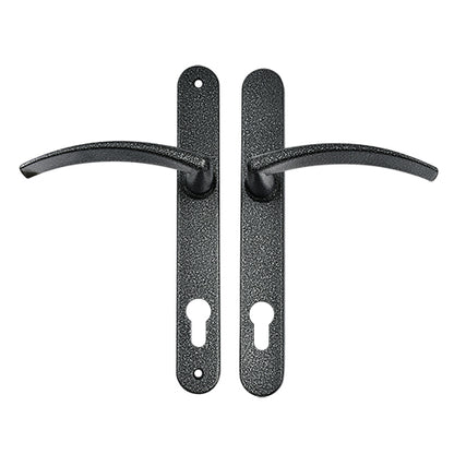 Traditional Style Lever Lever UPVC Multipoint Door Handles - 92mm PZ Sprung 210mm Screw Centres