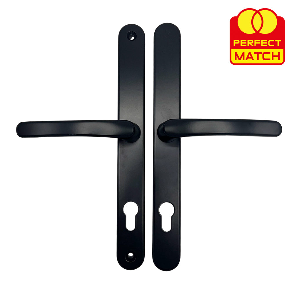 Lever Universal UPVC Multipoint Door Handles - 92mm PZ - Sprung - 264mm Screw Centres