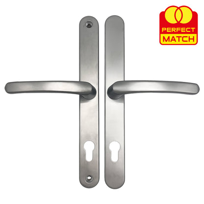 Lever Universal UPVC Multipoint Door Handles - 92mm PZ - Sprung - 264mm Screw Centres