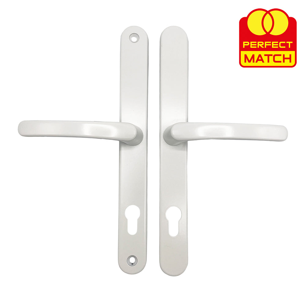 Lever Universal UPVC Multipoint Door Handles - 92mm PZ - Sprung - 264mm Screw Centres