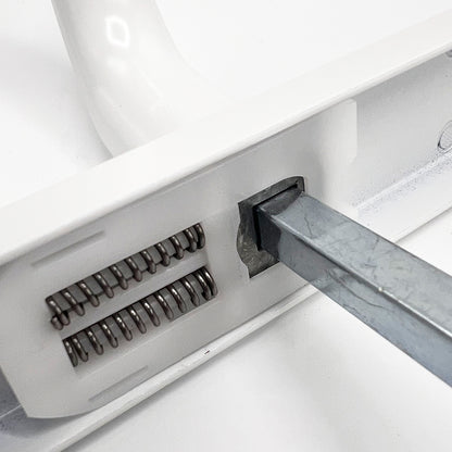 Moveable Pad Offset UPVC Multipoint Door Handles - 92/62mm PZ - Sprung - 264mm Screw Centres