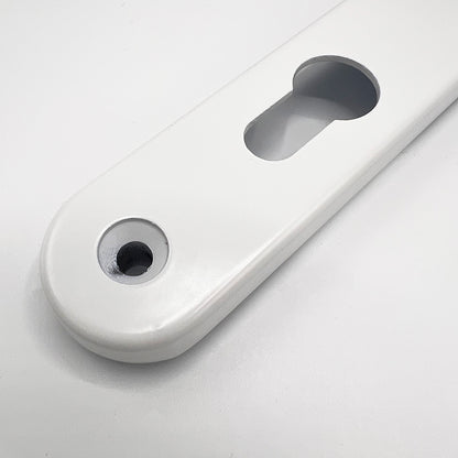 Moveable Pad Offset UPVC Multipoint Door Handles - 92/62mm PZ - Sprung - 264mm Screw Centres