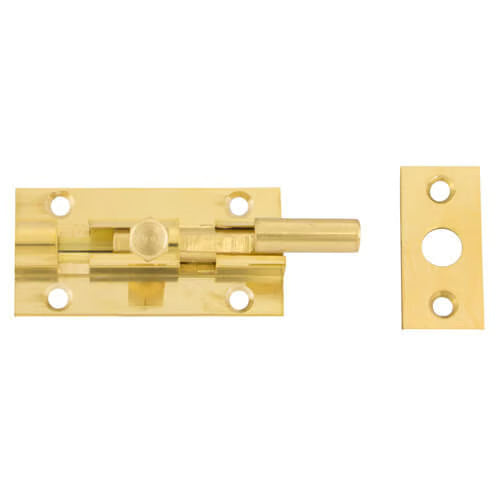 Standard Duty Necked Barrel Bolt - Width 25mm