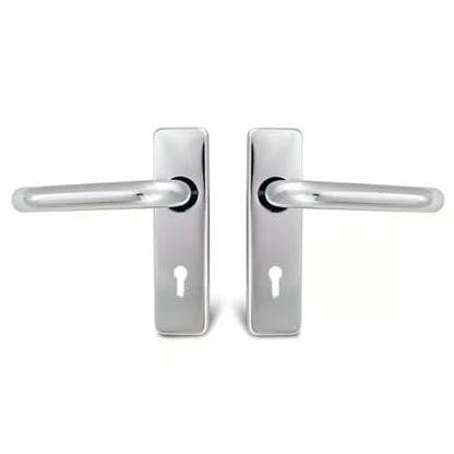 Round Bar Lever on Plate Furniture