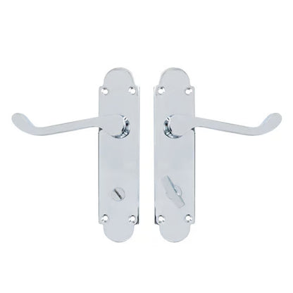 Regent Scroll Lever Handle on Plate Door Furniture