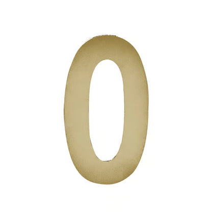 3” Stick On Door Numerals - 201 Stainless Steel