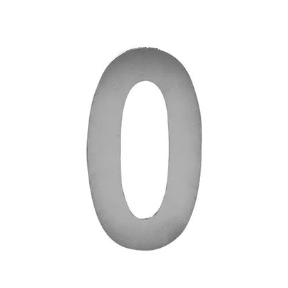 3” Stick On Door Numerals - 201 Stainless Steel