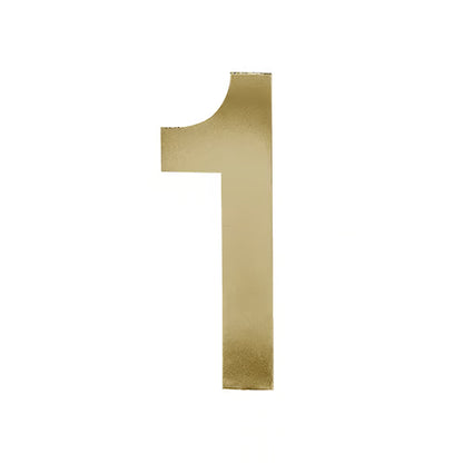 3” Stick On Door Numerals - 201 Stainless Steel