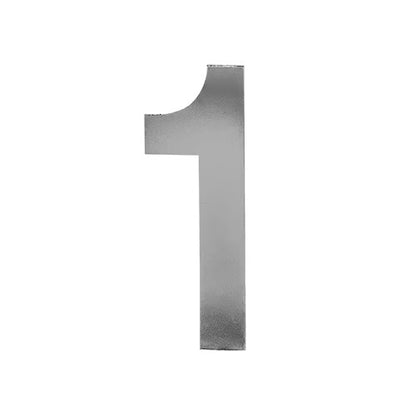 3” Stick On Door Numerals - 201 Stainless Steel