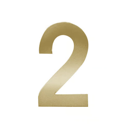 3” Stick On Door Numerals - 201 Stainless Steel