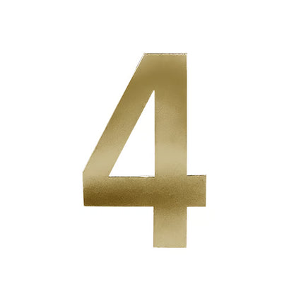 3” Stick On Door Numerals - 201 Stainless Steel