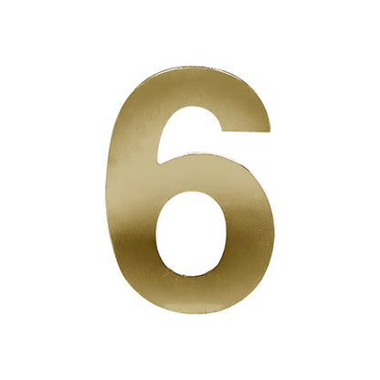 3” Stick On Door Numerals - 201 Stainless Steel