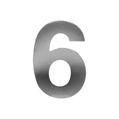 3” Stick On Door Numerals - 201 Stainless Steel