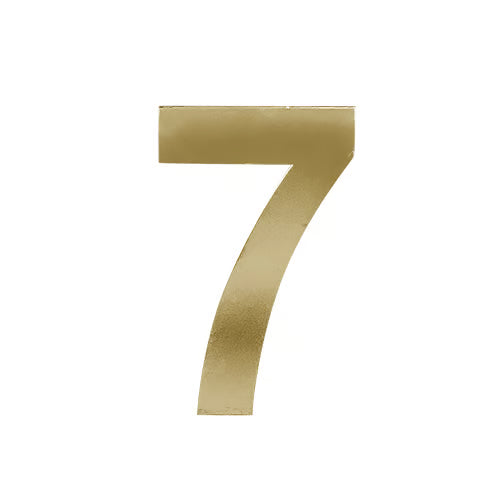 3” Stick On Door Numerals - 201 Stainless Steel