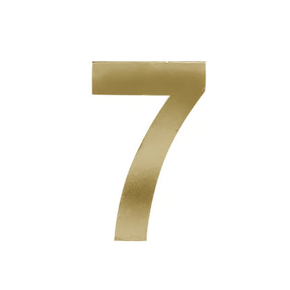 3” Stick On Door Numerals - 201 Stainless Steel