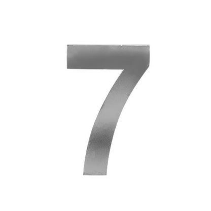 3” Stick On Door Numerals - 201 Stainless Steel