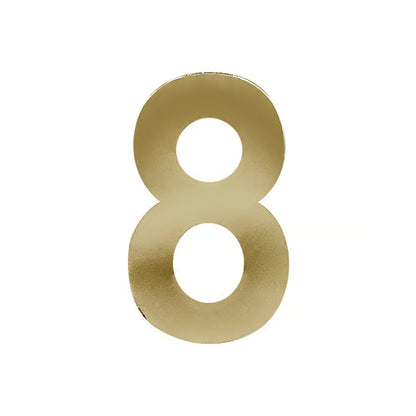 3” Stick On Door Numerals - 201 Stainless Steel