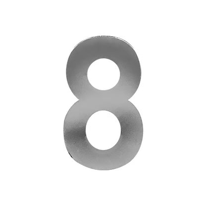 3” Stick On Door Numerals - 201 Stainless Steel