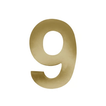 3” Stick On Door Numerals - 201 Stainless Steel