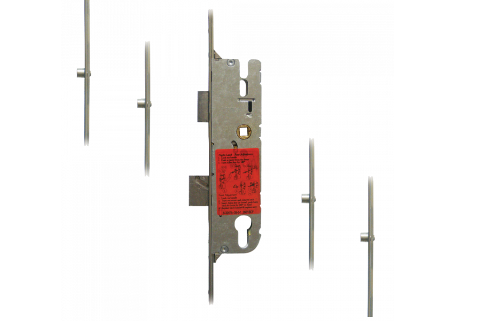 Secury Europa Lever Operated Latch & Deadbolt Single Spindle - 4 Roller