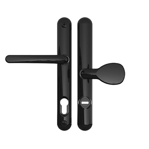 TS007 2* Lever Pad UPVC Multipoint Door Handles - 92/62mm PZ Sprung 211mm Screw Centres