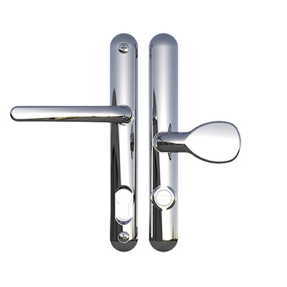 TS007 2* Lever Pad UPVC Multipoint Door Handles - 92/62mm PZ Sprung 211mm Screw Centres