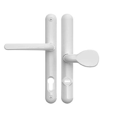 TS007 2* Lever Pad UPVC Multipoint Door Handles - 92/62mm PZ Sprung 211mm Screw Centres