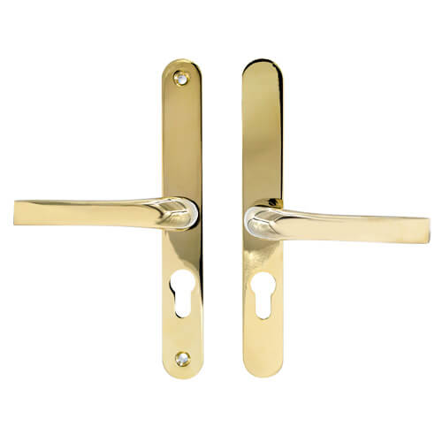 Lever UPVC Multipoint Door Handles - 48mm PZ Sprung 200mm Screw Centres