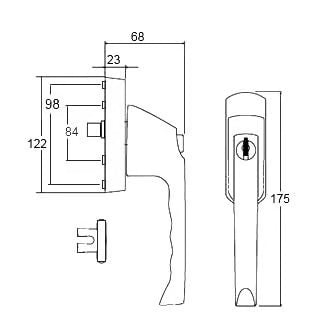 Locking Locking Window Blade/Fork Handle
