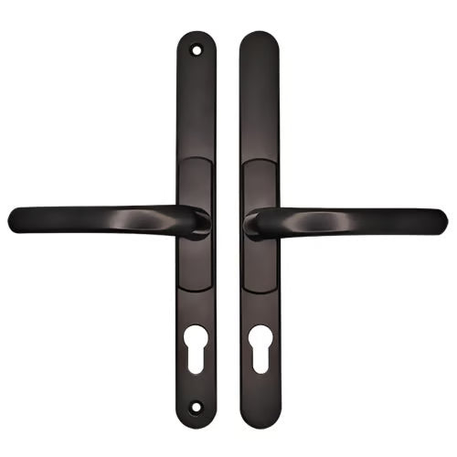 Lever UPVC Multipoint Adjustable Door Handles - 62-95mm PZ Sprung 260mm Screw Centres