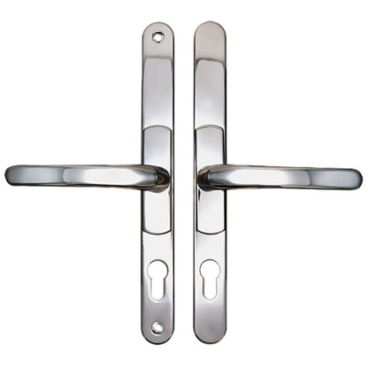 Lever UPVC Multipoint Adjustable Door Handles - 62-95mm PZ Sprung 260mm Screw Centres