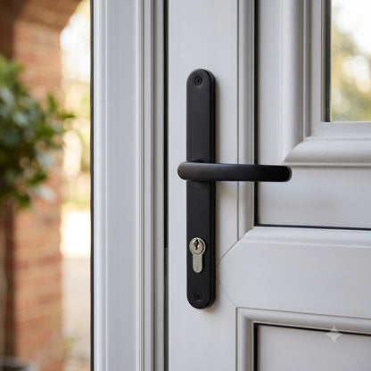 Pad UPVC Multipoint Adjustable Door Handles - 62-95mm PZ Sprung 260mm Screw Centres