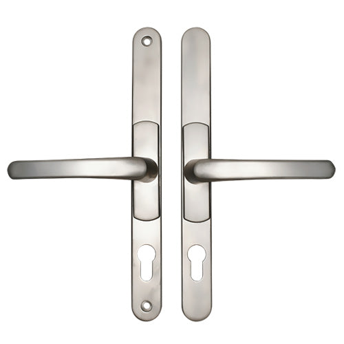 Lever UPVC Multipoint Adjustable Door Handles - 62-95mm PZ Sprung 260mm Screw Centres