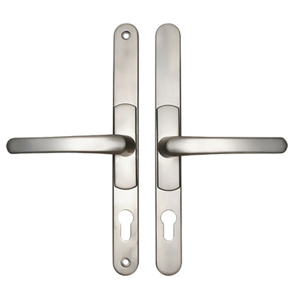 Lever UPVC Multipoint Adjustable Door Handles - 62-95mm PZ Sprung 260mm Screw Centres