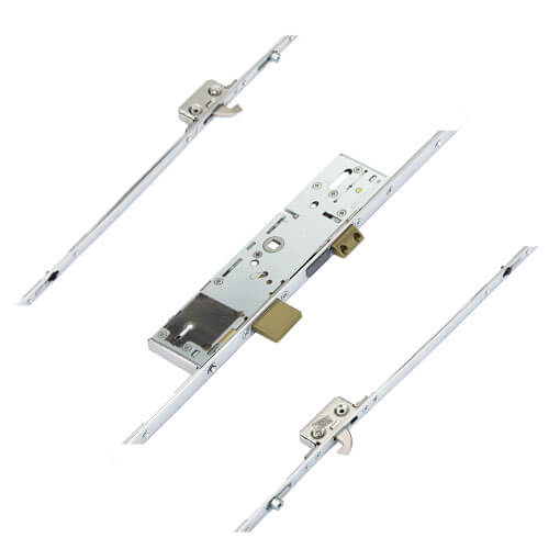 Latch Deadbolt 2 Rollers 2 Hooks Split Spindle Multipoint Door Lock - Option 1