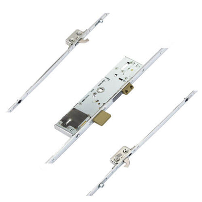 Latch Deadbolt 2 Rollers 2 Hooks Split Spindle Multipoint Door Lock - Option 1