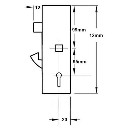 Vectis Hookbolt Genuine Multipoint Gearbox - Lift Lever or Split Spindle